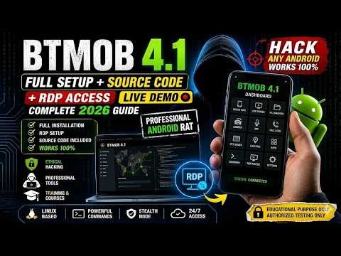 BTMOB 4.1 – Ultimate Setup Guide + Source Code + RDP Access | Android Remote Management 2026