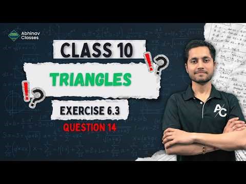 Class10 Maths NCERT Ex 6.3 Question 14 | Basic to advance #class10maths #class10maths #NCERTSolution