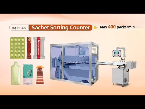 Sachet Sorting Counting Machine, Auto Unordered Sachet Sorting & Counting