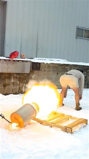 Backyard science experiment goes wrong