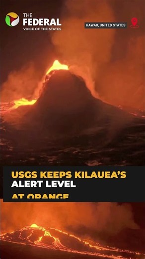 Lava streams light up night as Hawaii’s Kilauea volcano erupts | #shorts