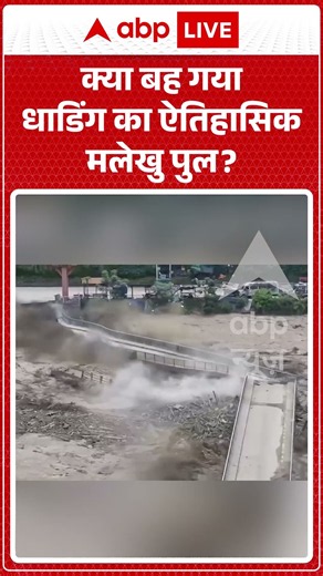 Viral Video : क्या बह गया धाडिंग का ऐतिहासिक मलेखु पुल | #viral #ytshorts