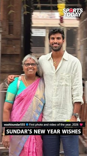 Washi Sundar shares his first video and photo of the new year, 2026 | Sports Today