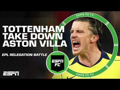Aston Villa vs. Spurs REACTION 🗣️ Can Tottenham avoid relegation⁉️ | ESPN FC
