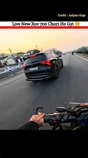 Live Xuv 700 Chori Ho Gyi🥺 #ytshorts #motovlog #biker #rider #viral @aalyanvlogs1299