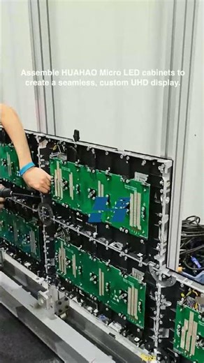 Easily create a seamless, uniform UHD LED screen with our Micro LED cabinets
