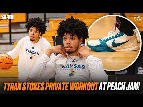 We Got Exclusive Access to Tyran Stokes' Private Workout at Peach Jam 🍑🔥