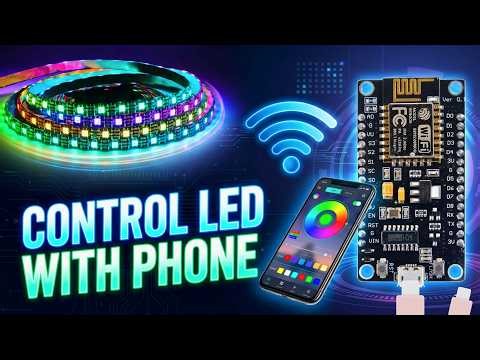 WS2812 LED Strip Control using ESP8266 🔥 WiFi + Mobile App 📶 DIY IoT Project