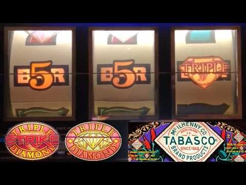 Old School Classic 3 Reel casino slots! Triple Diamond Strike + Triple Diamond + Tabasco slot play!