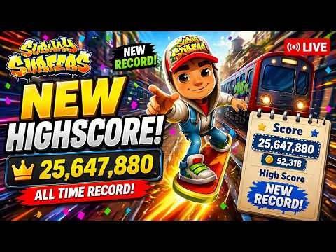 🔴 Subway Surfers LIVE 🔥 High Score Challenge | Endless Run Gameplay 😱 🚀 #shorts #shortslive #gaming