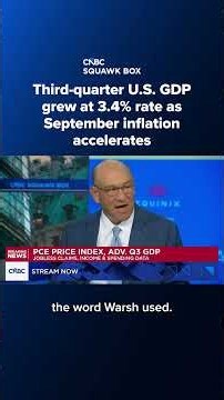 Third-quarter U.S. GDP grew at 3.4% rate as September inflation accelerates