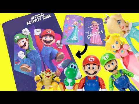 The Super Mario Galaxy Movie Coloring Activity Book with Stickers! Rosalina, Peach, Bowser Jr, Luigi