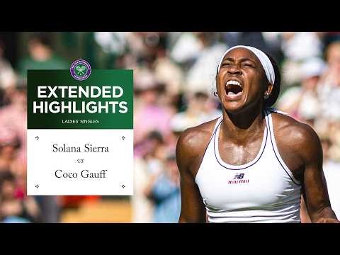 HUGE comeback! | Solana Sierra v Coco Gauff  | Extended Highlights | Wimbledon 2026