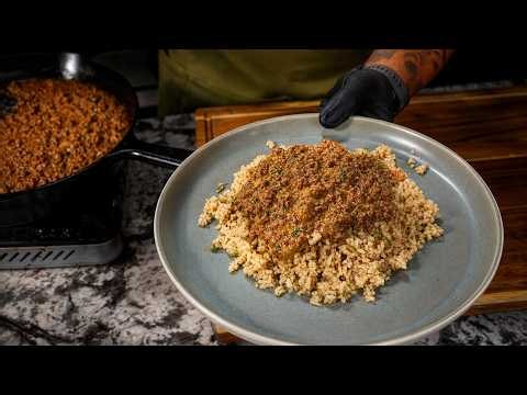 Smothered Hamburger Gravy Over Garlic-Butter Rice
