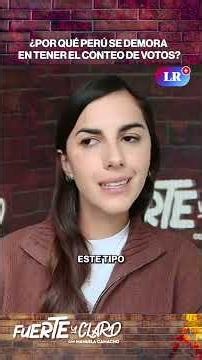 ¿POR QUÉ PERÚ SE DEMORA EN TENER EL CONTEO DE VOTOS? #shorts