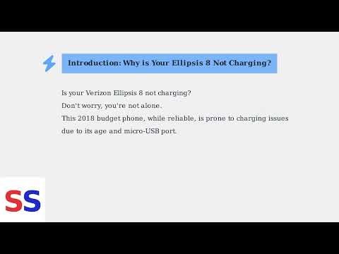 How To Fix Verizon Ellipsis 8 Not Charging – Cable, Port & Battery Calibration