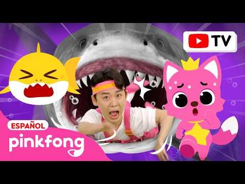 ¡Tiburón🦈 y Lobo🐺 Nos Persiguen! | Cantemos las Mejores Canciones Infantiles | @Pinkfong_Español