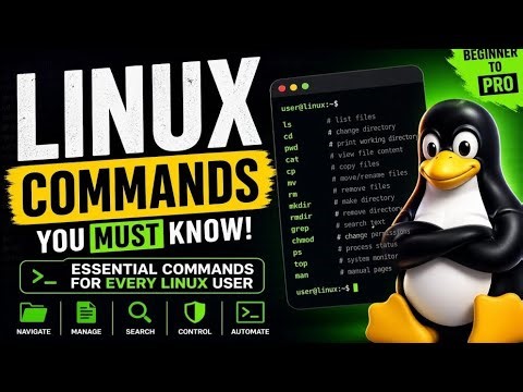 20 Linux Commands You Must Know (Beginner to Pro)” ✅