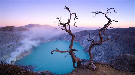 Wo Rauch aus der Erde aufsteigt