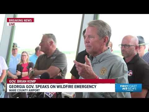 Georgia Gov. Brian Kemp and officials answer questions on wildfire emergency | Wildfire Emergency