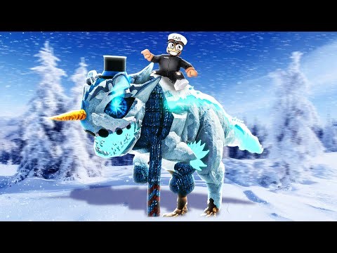 Becoming the ABOMINABLE SNOWMAN DINOSAUR in ROBLOX