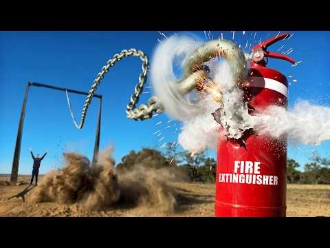 Our Giant Chain Whip Does SERIOUS DAMAGE