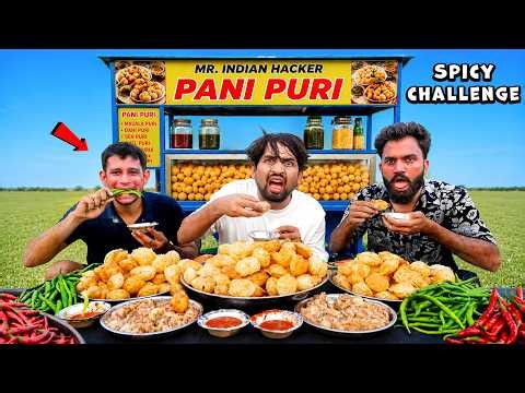 Spicy Pani Puri Eating Challenge - With Team | सबका धुआँ निकल गया 🔥😵