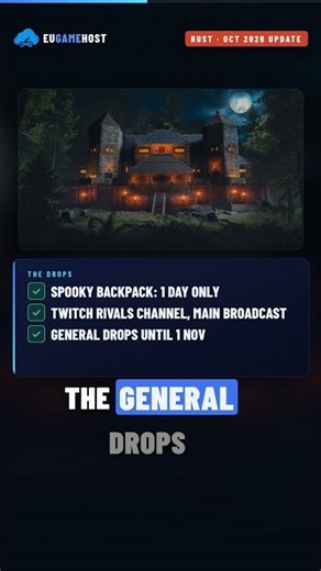 Rust Twitch drops are back, one-day exclusive 🎒 #Rust #Shorts