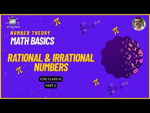 ICSE Class 9 Maths Lesson 1 Rational and irrational numbers Part 2