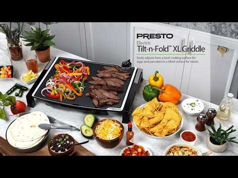 Presto 07073 XL Tilt-N-Fold Electric Griddle Black Review