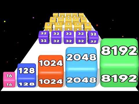 2048 CUBE RUN - Level Up Number Block! Math Games Fun #androidweekly
