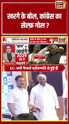 Aman Chopra: खरगे के बोल, कांग्रेस का सेल्फ़ गोल? | #mallikarjunkharge #shorts