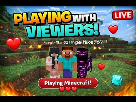 🔴 LIVE: PLAYING MINECRAFT HARDCORE WITH VIEWERS🔴
