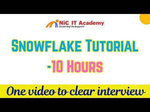 Snowflake Full course | Snowflake Tutorial for beginners