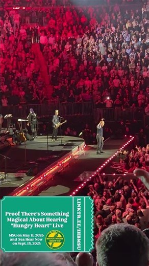 Proof that Bruce Springsteen playing "Hungry Heart" live is magical