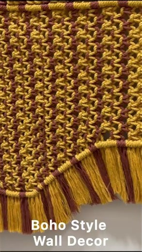 Beautiful Handmade Macrame Wall Art ✨ DIY Home Decor #Shorts #homedecor #macrameart #walldecor