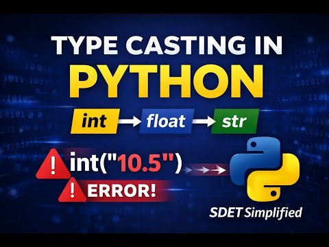 6-Type Casting in Python | Implicit vs Explicit Conversion |Avoid Common Mistakes