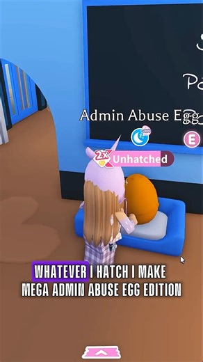 Making whatever pet I hatch A MEGA NEON - Adopt me admin abuse egg challenge