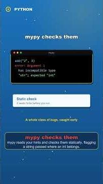Type Hints & mypy | Python in 2 Minutes