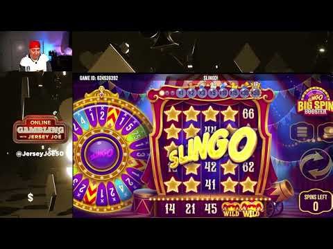 Slingo Big Spin Booster slot LIVE [Online Gambling with Jersey Joe # 389]