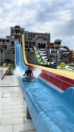 Sunset Aquapark Pomorie Rafting single Tube Water Slide Offride #Shorts