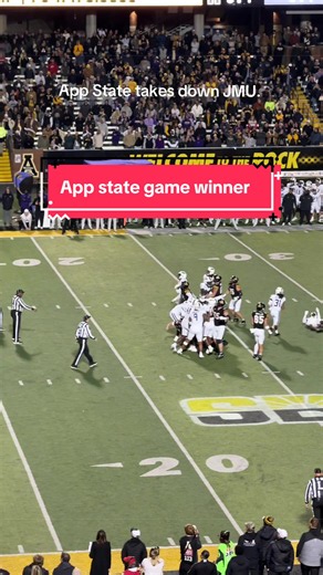 Move over Billy Napier. The Mountaineers are here. #sunbelt #collegefootball #gamewinner #jmu #appstate