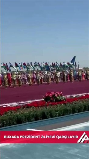 Prezident İlham Əliyevin təyyarəsi Buxara Hava Limanına enib