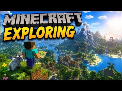 Minecraft exploding first time my survival world 🌎🌍