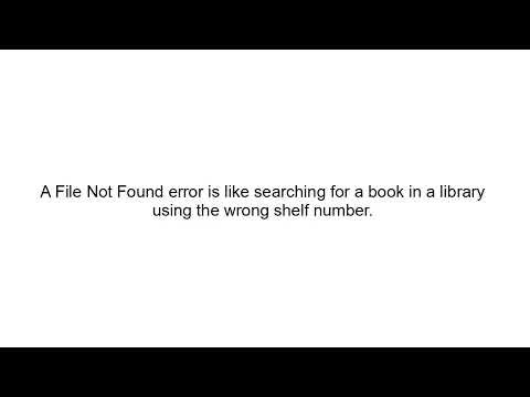 File Not Found Error Explained | File Handling for Beginners