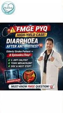 “Diarrhoea after antibiotics? There’s a catch.”|pseudomembranous colitis #fmge #viral