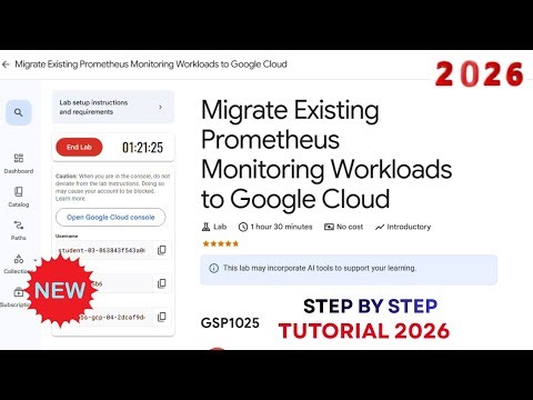 Migrate Existing Prometheus Monitoring Workloads to Google Cloud | 2026 | #GSP1025 #qwiklabs