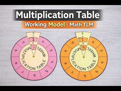 Multiplication Table Wheel | Maths Working Model | Easy Maths Project for Kids | DIY TLM