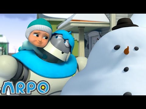 Ready Steady Throw...The Snowballs ☃️| Baby Daniel and ARPO The Robot | Funny Cartoons for Kids