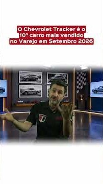 E no ranking dos mais vendidos do mês de set 2027 no varejo, temos a Chevrolet Tracker em 10º lugar